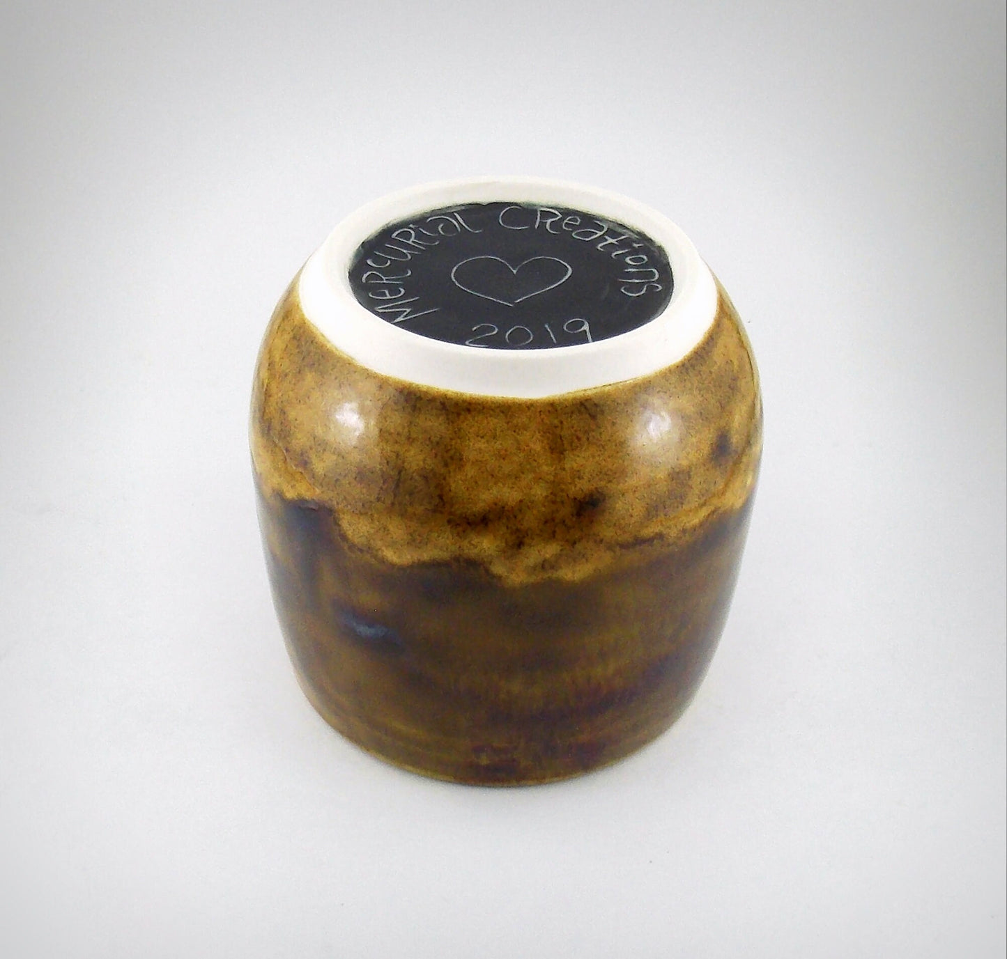 Yunomi Small Porcelain Tea Cup, Brandy Snifter Wine Glass Food Safe High Fire Pottery Made in America