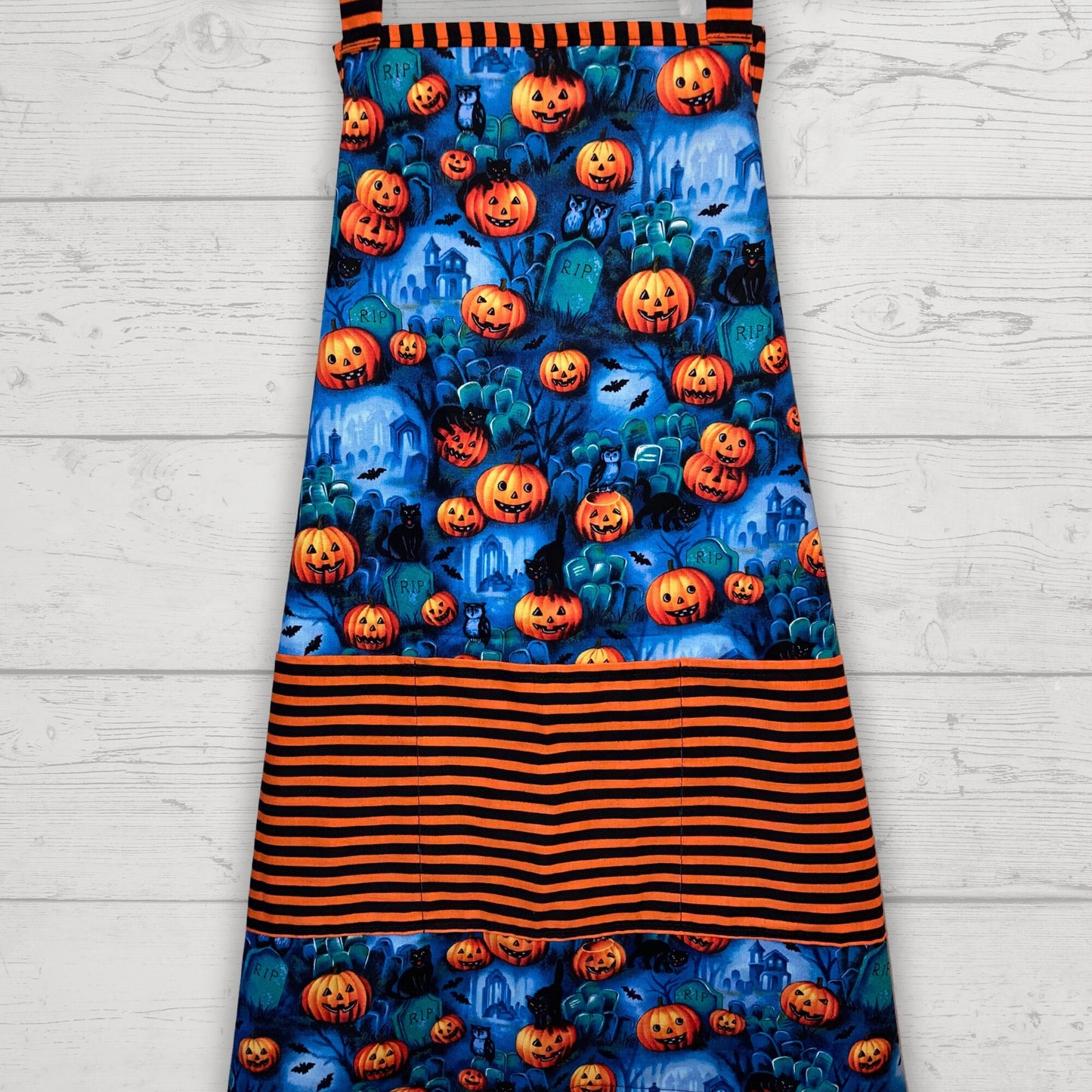 Spooky Pumpkin Patch Halloween Apron - Graveyard Vibes