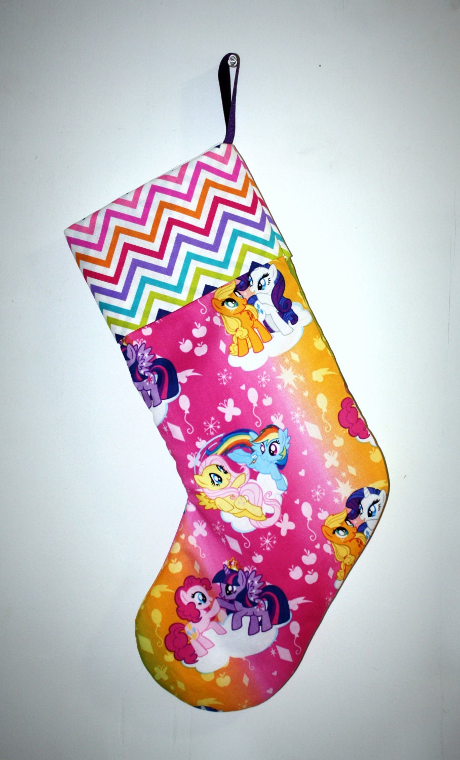 Girls Pony Handmade Christmas Stocking