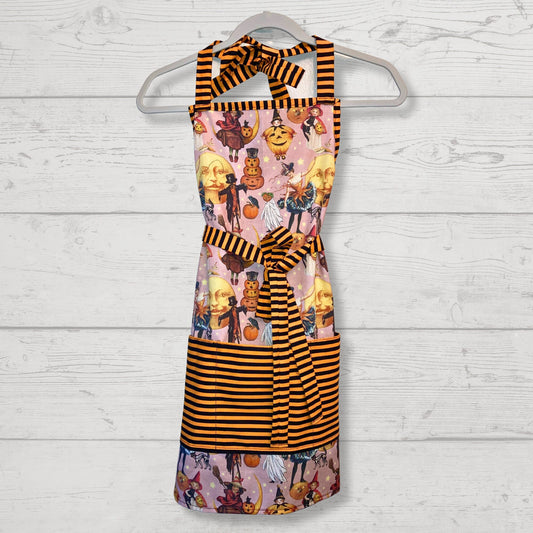 Retro Graphics Halloween Apron - Vintage Vibes