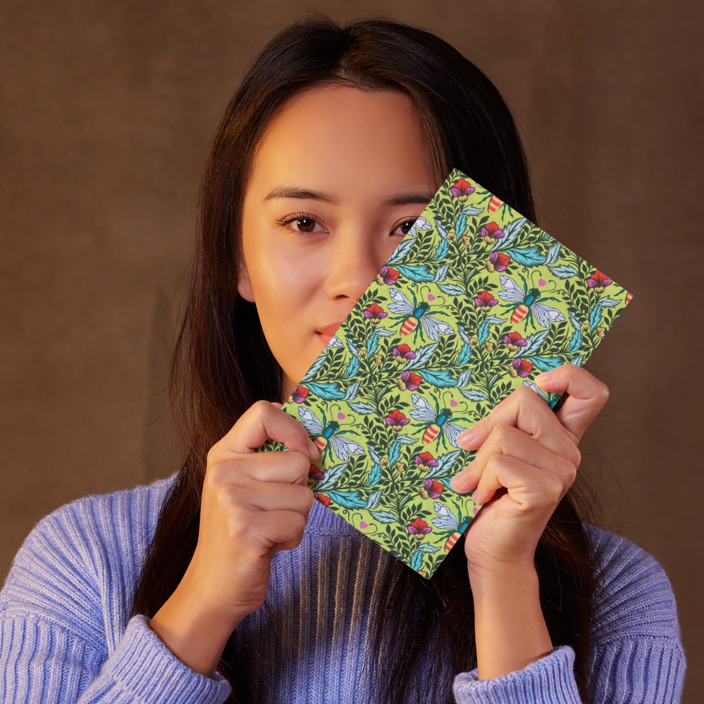 Green Bees - Adjustable Book Cover