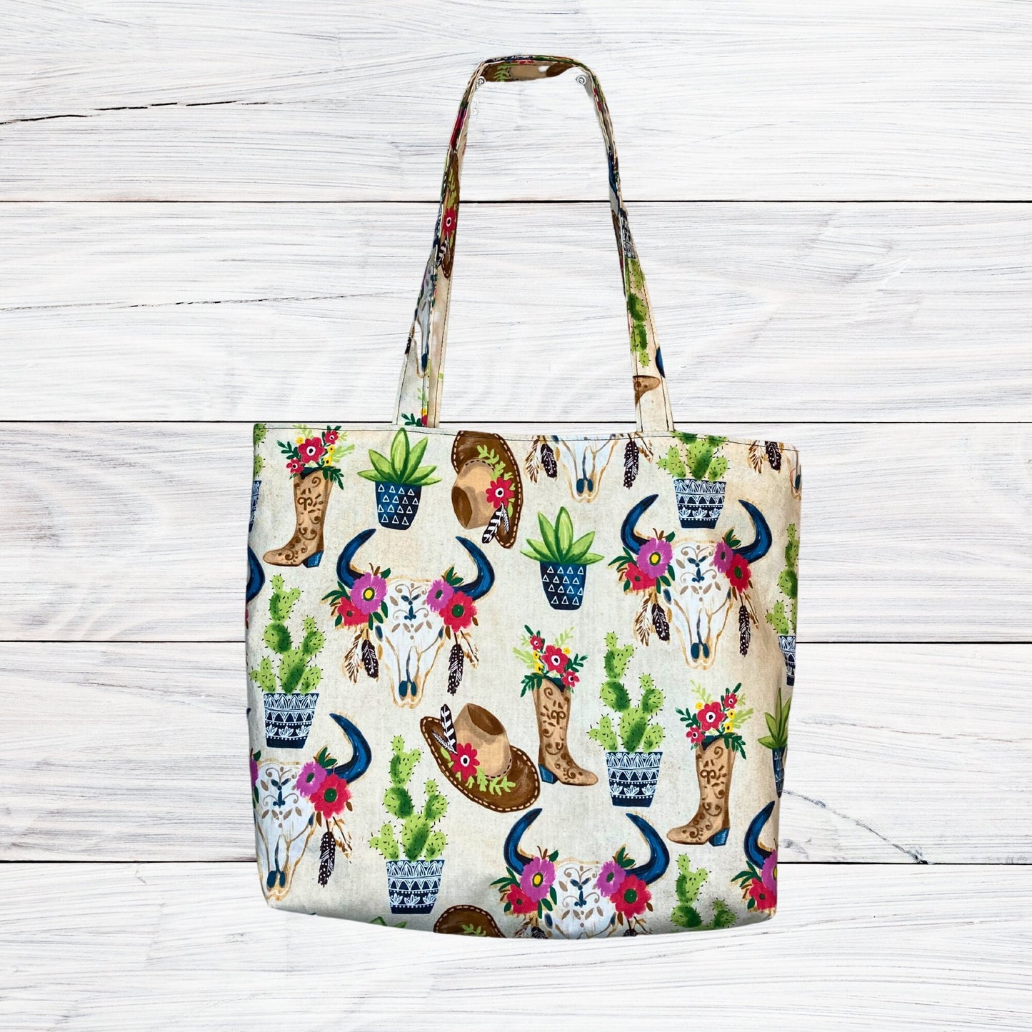 Colorful Southwest - Cotton Fabric Tote