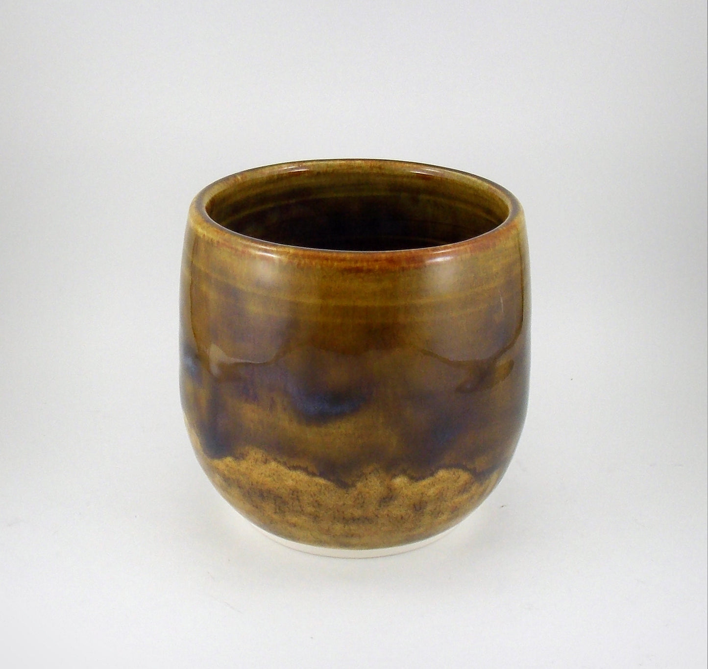 Yunomi Small Porcelain Tea Cup, Brandy Snifter Wine Glass Food Safe High Fire Pottery Made in America