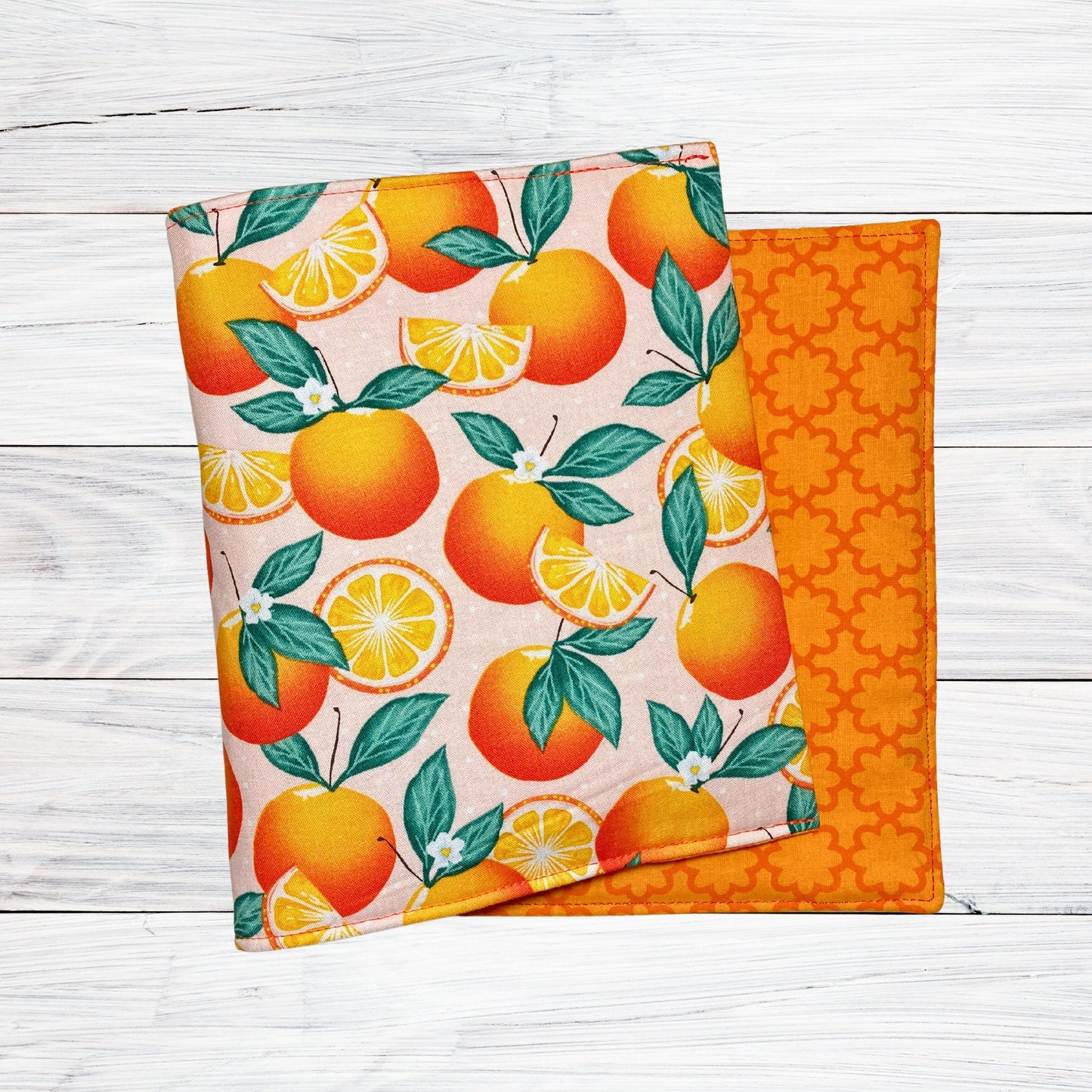 ORANGES- Adjustable Book Cover