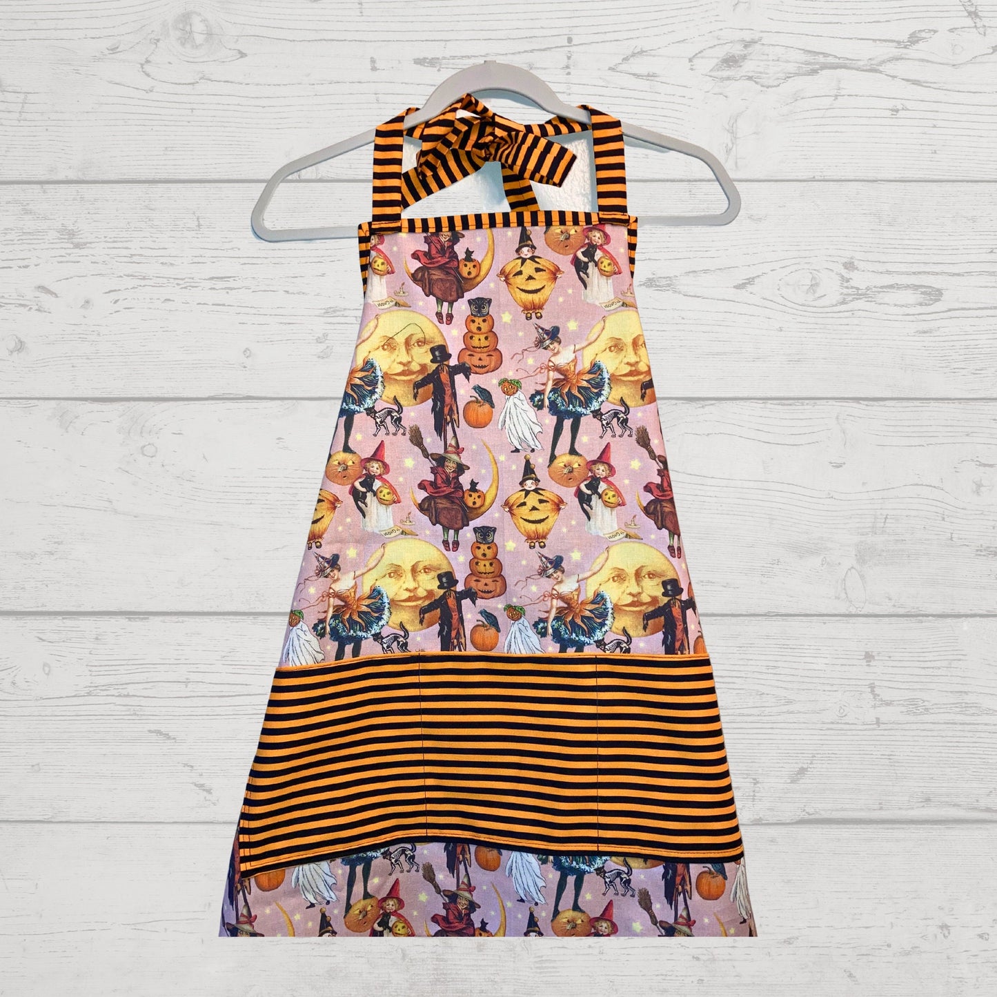 Retro Graphics Halloween Apron - Vintage Vibes