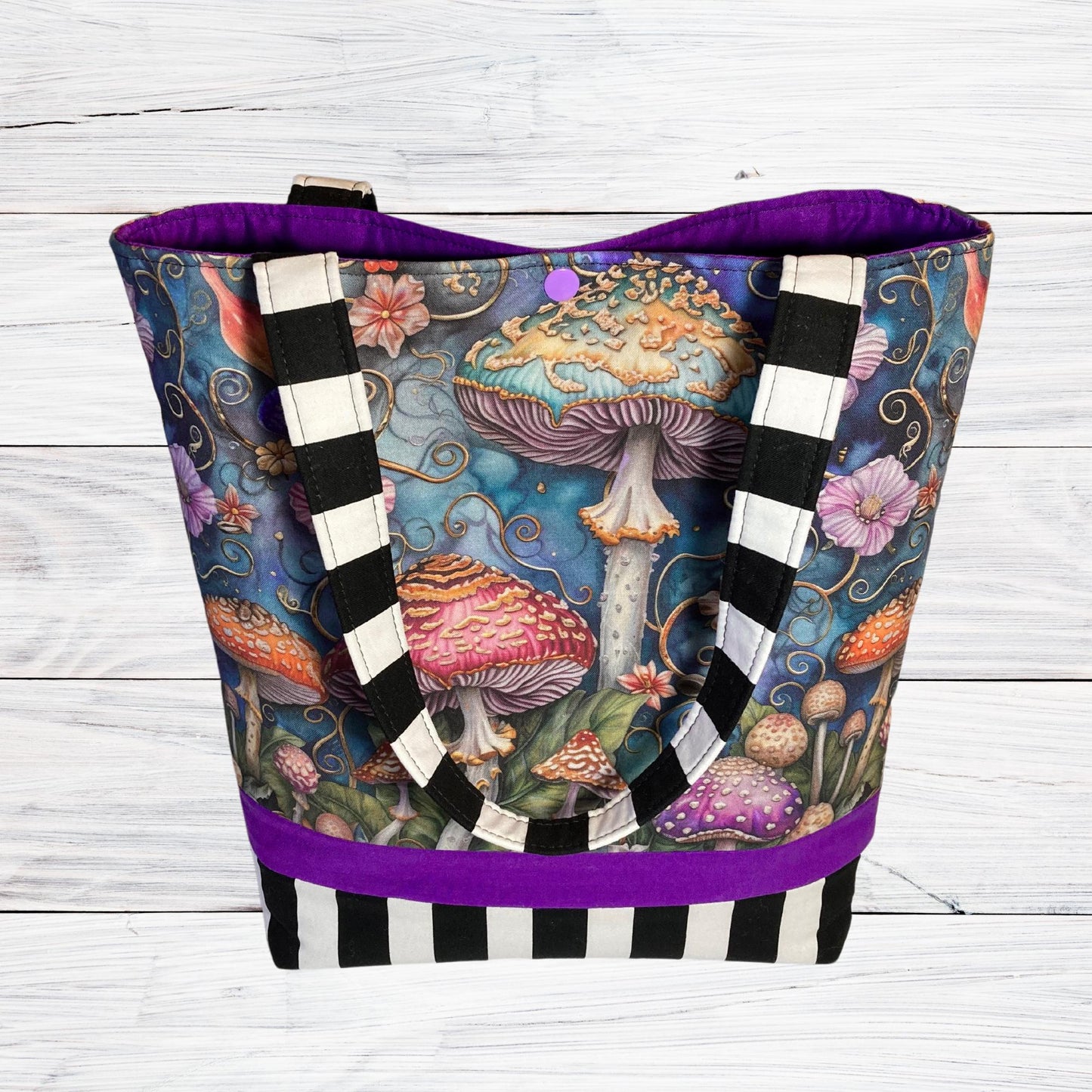 Beautiful Mushrooms - Purple Shoulder Bag