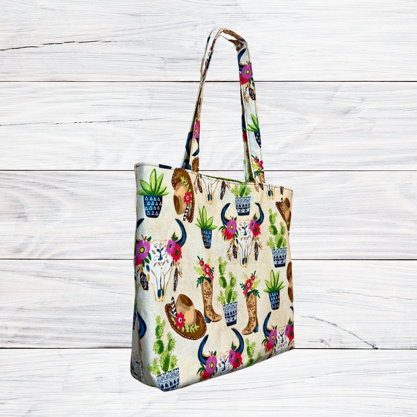 Colorful Southwest - Cotton Fabric Tote