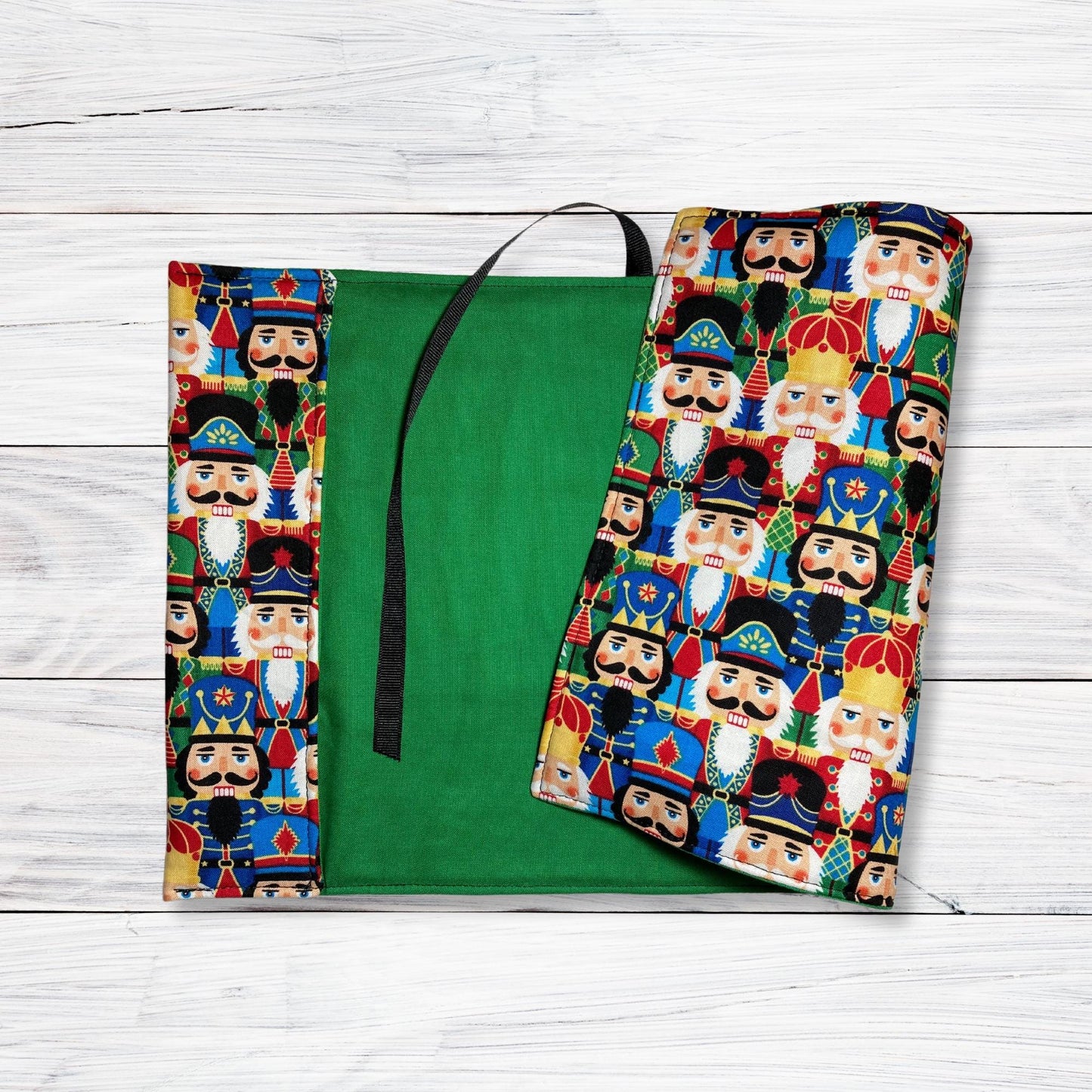 Christmas Nutcrackers Adjustable Book Cover