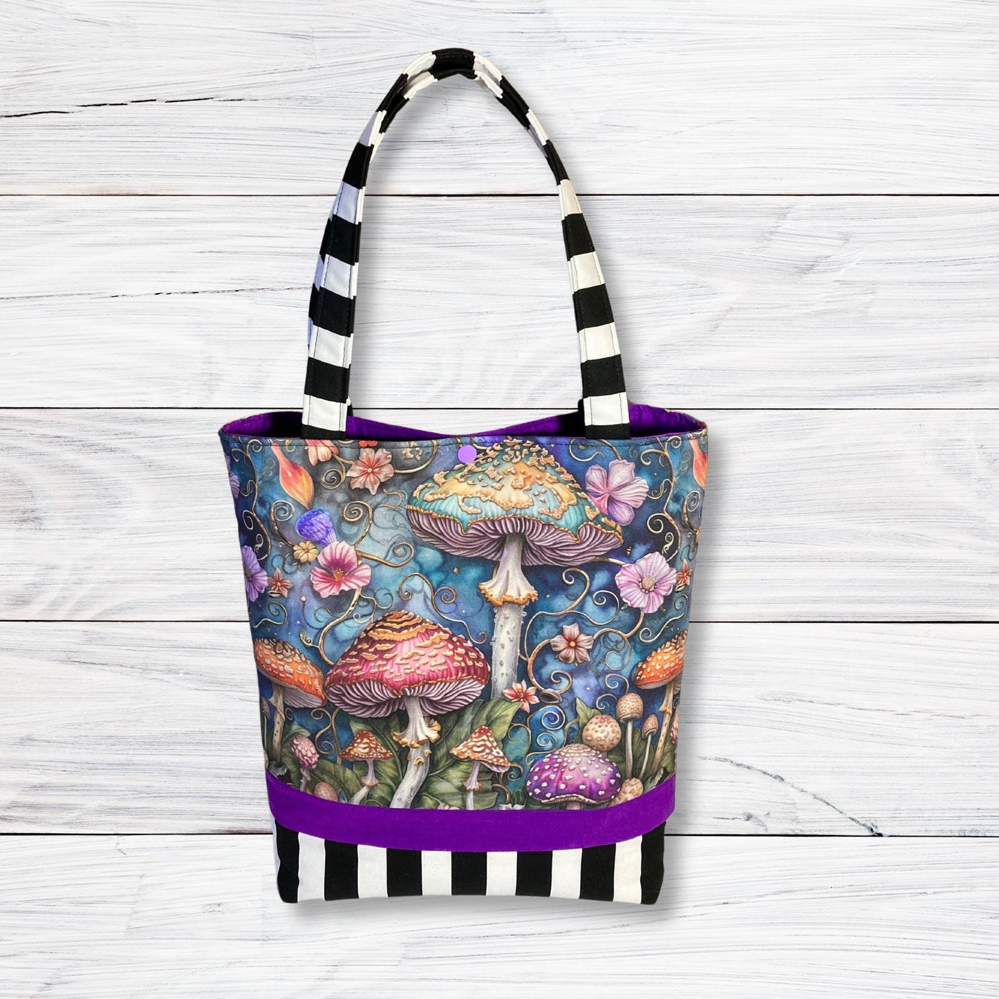 Beautiful Mushrooms - Purple Shoulder Bag