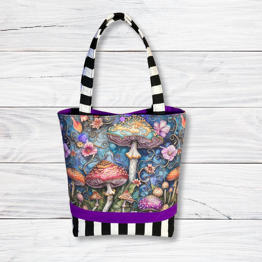 Beautiful Mushrooms - Purple Shoulder Bag