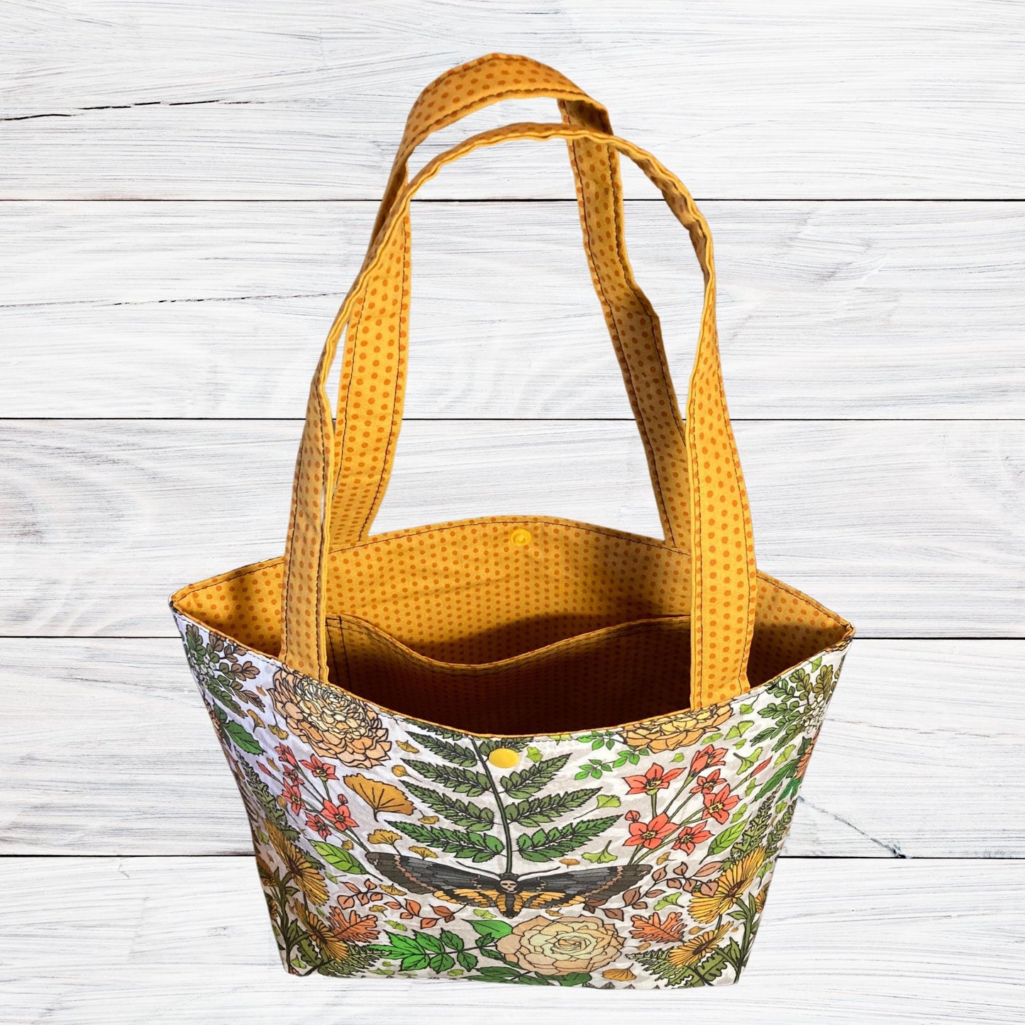 Death Moth Floral Vintage Vibes Shoulder Bag