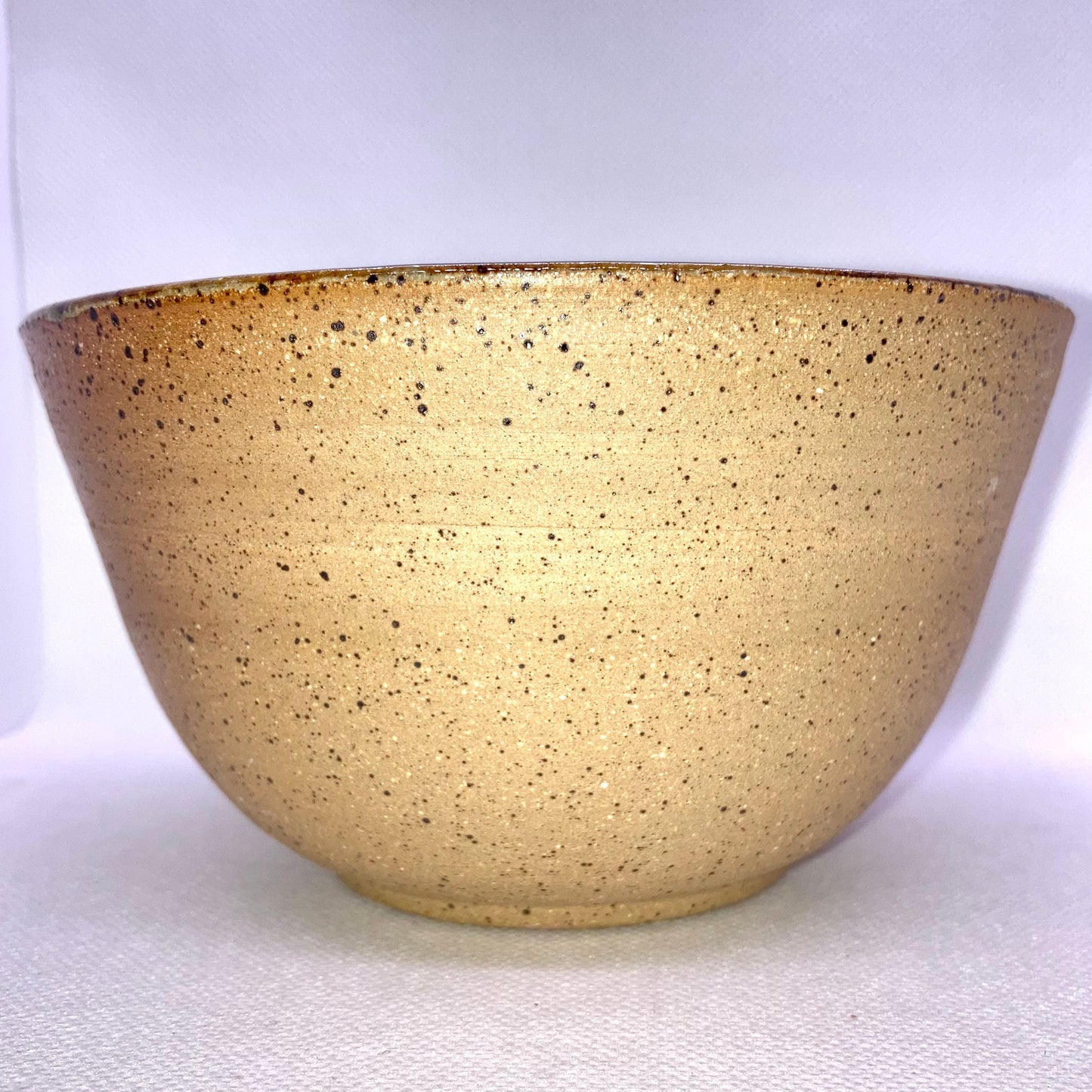 Brown Stoneware Bowl Cereal Pasta handmade ceramics pottery made in America