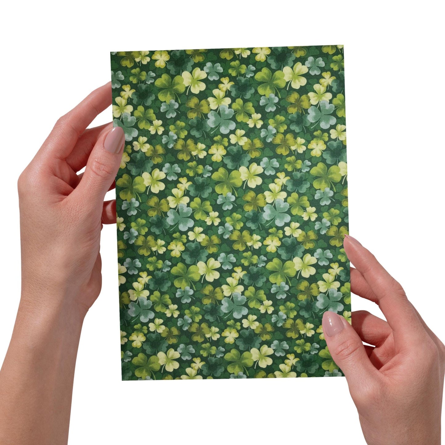 Saint Patrick's Day Clovers Adjustable Book Cover