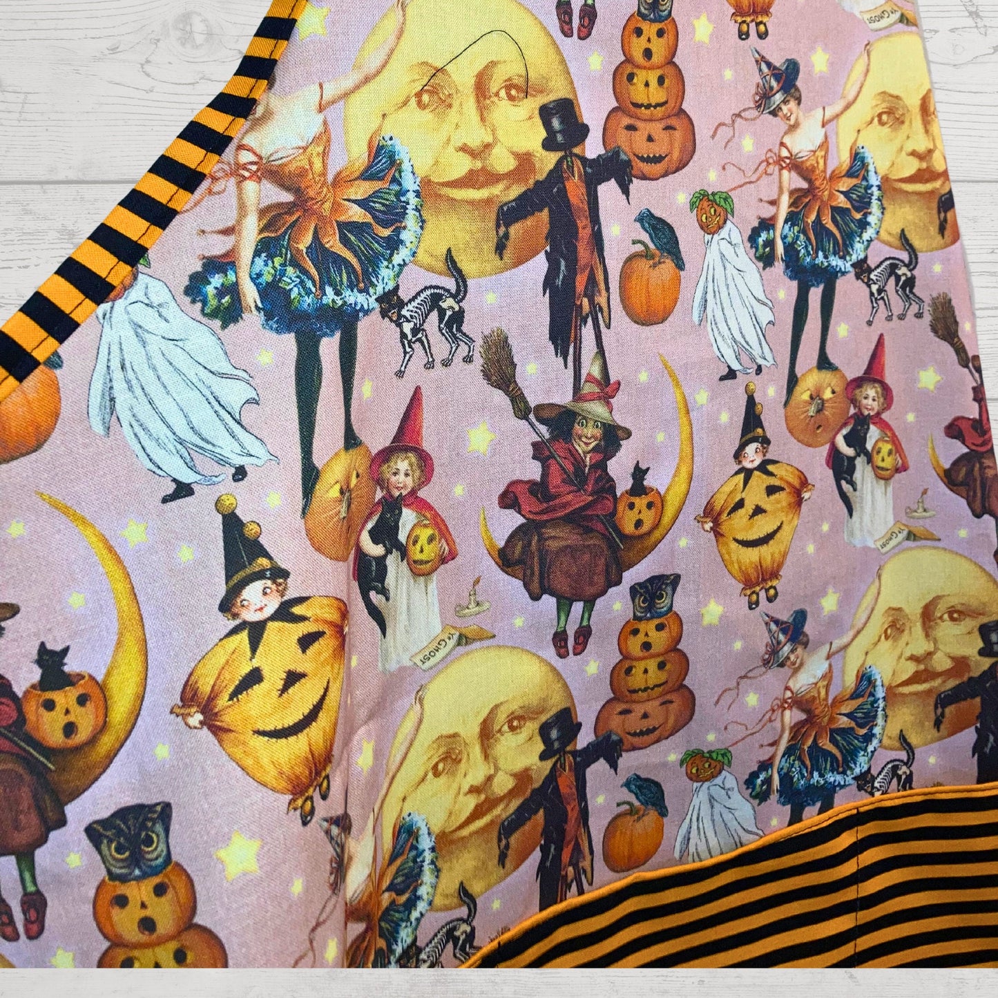 Retro Graphics Halloween Apron - Vintage Vibes