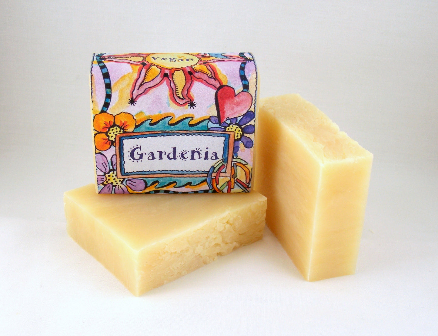 Handmade Soap Vegan, Organic, Made in America, Gardenia, Sandalwood, Frank and Myrrh