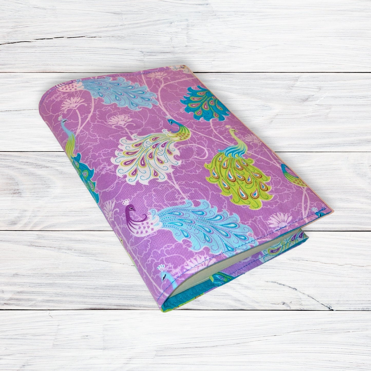 Peacock Adjustable Book Cover, Handmade gifts