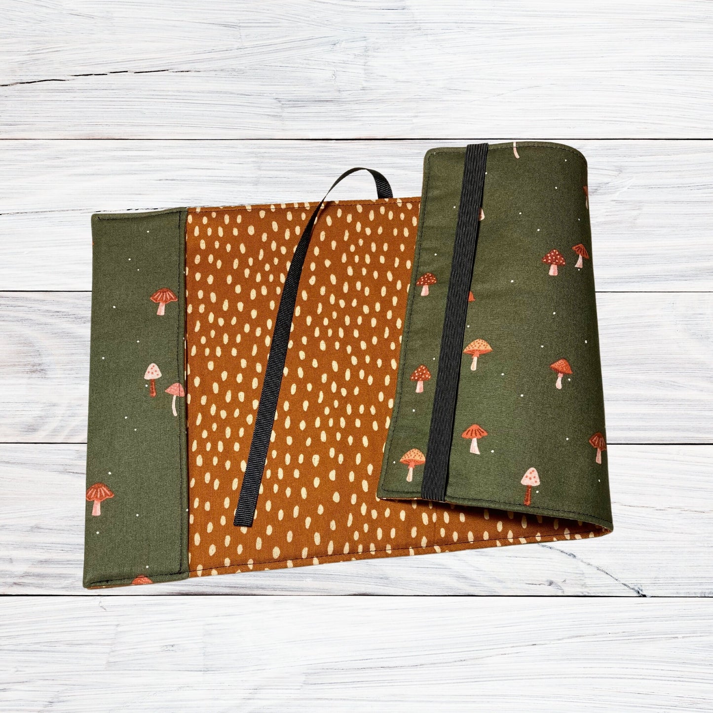 Tiny Mushrooms- Adjustable Book Cover