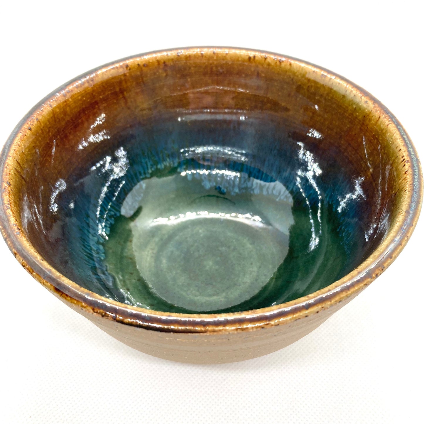 Brown Stoneware Bowl Cereal Pasta handmade ceramics pottery made in America