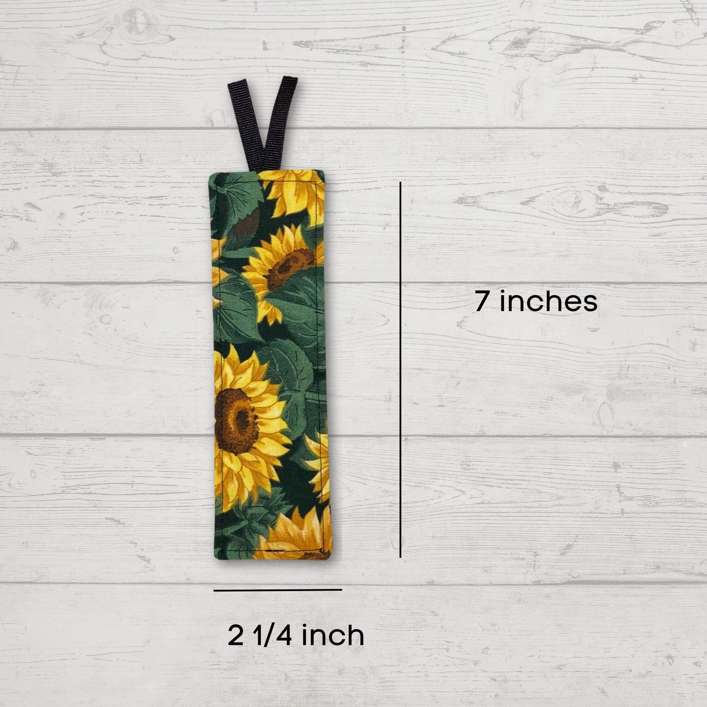 Fabric Bookmark, Skulls with flowers, Stocking Stuffer, Book lover, Read, Librarian, Teacher, Grandparent gifts