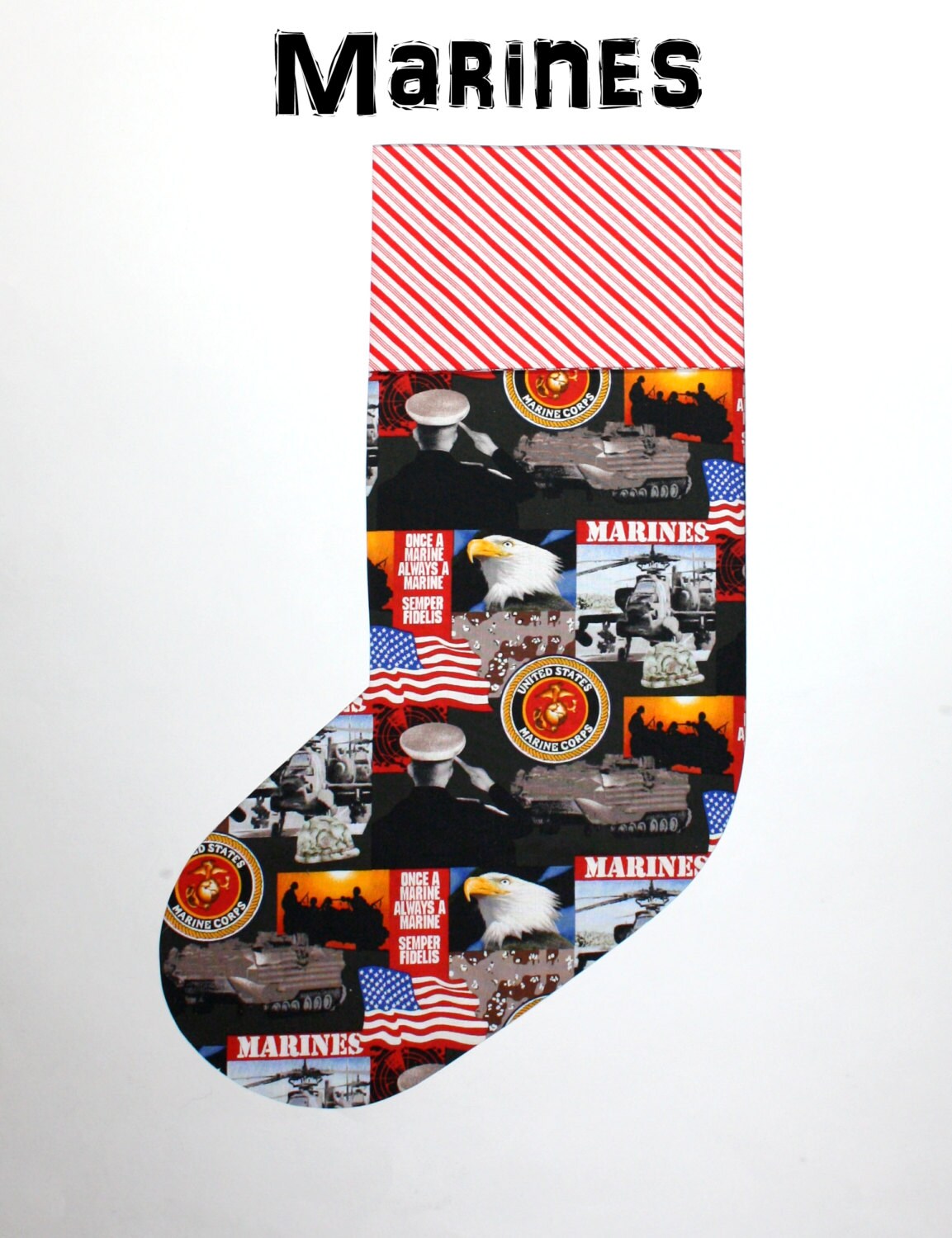Military Christmas Stocking, Active Duty, Veteran, Retiree, Vet, Overseas Christmas, Deployed