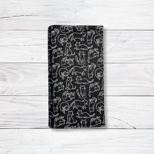 Black and White CATS Adjustable Book Cover