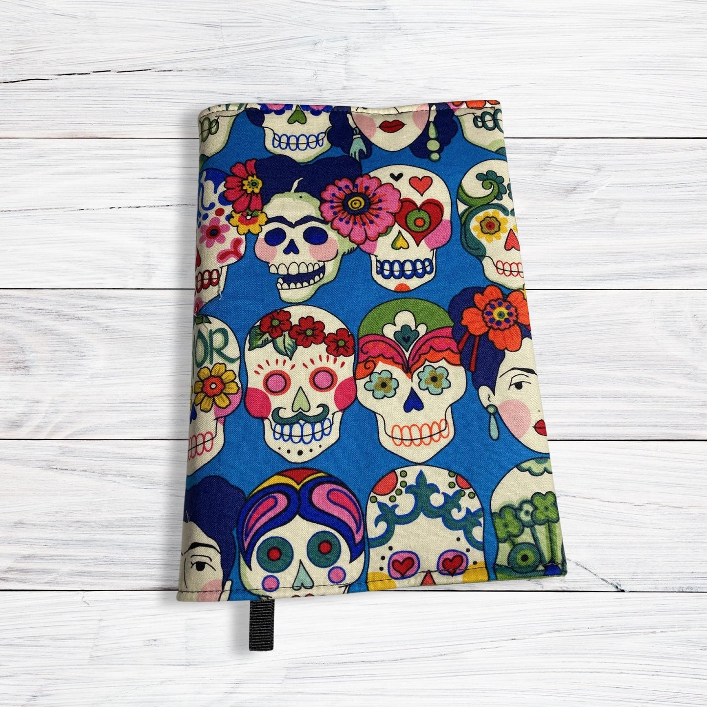 Frida Skulls- Adjustable Book Cover, Artist Kahlo Art