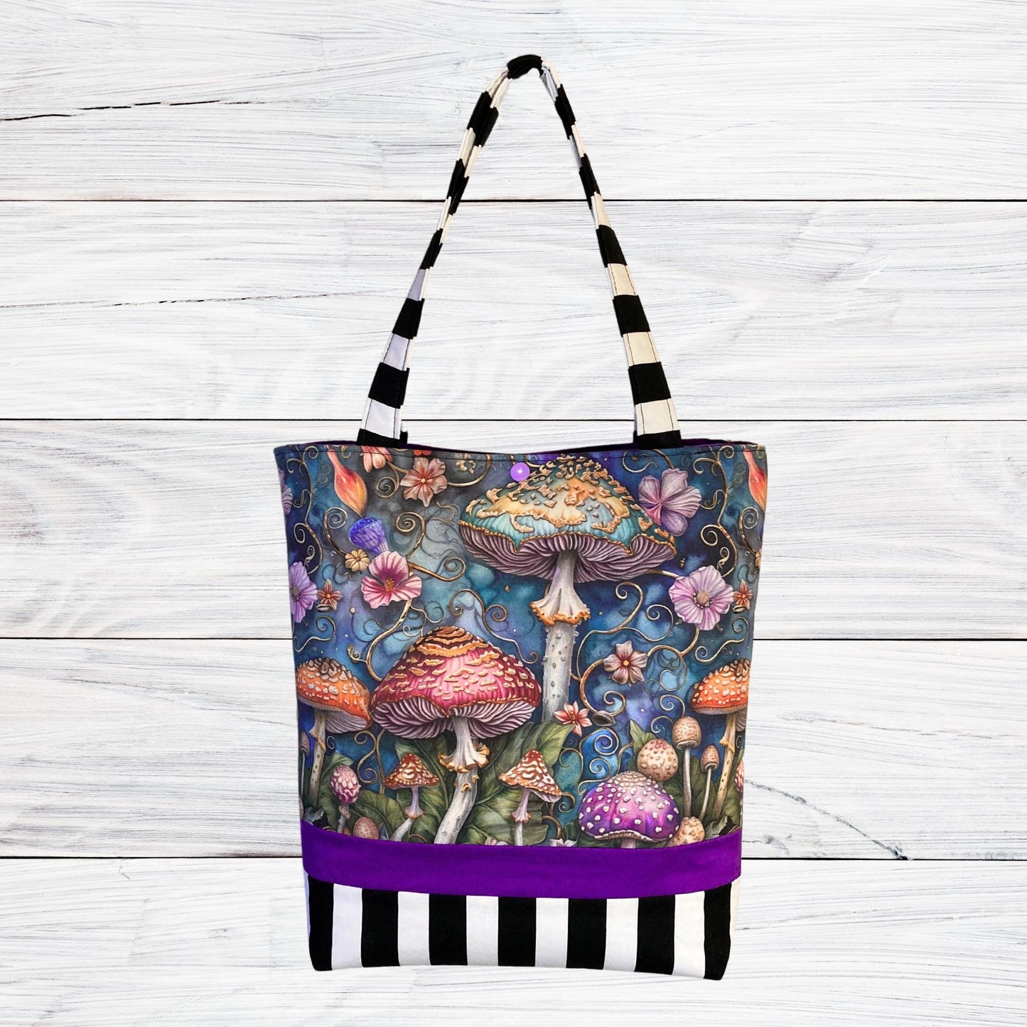 Beautiful Mushrooms - Purple Shoulder Bag