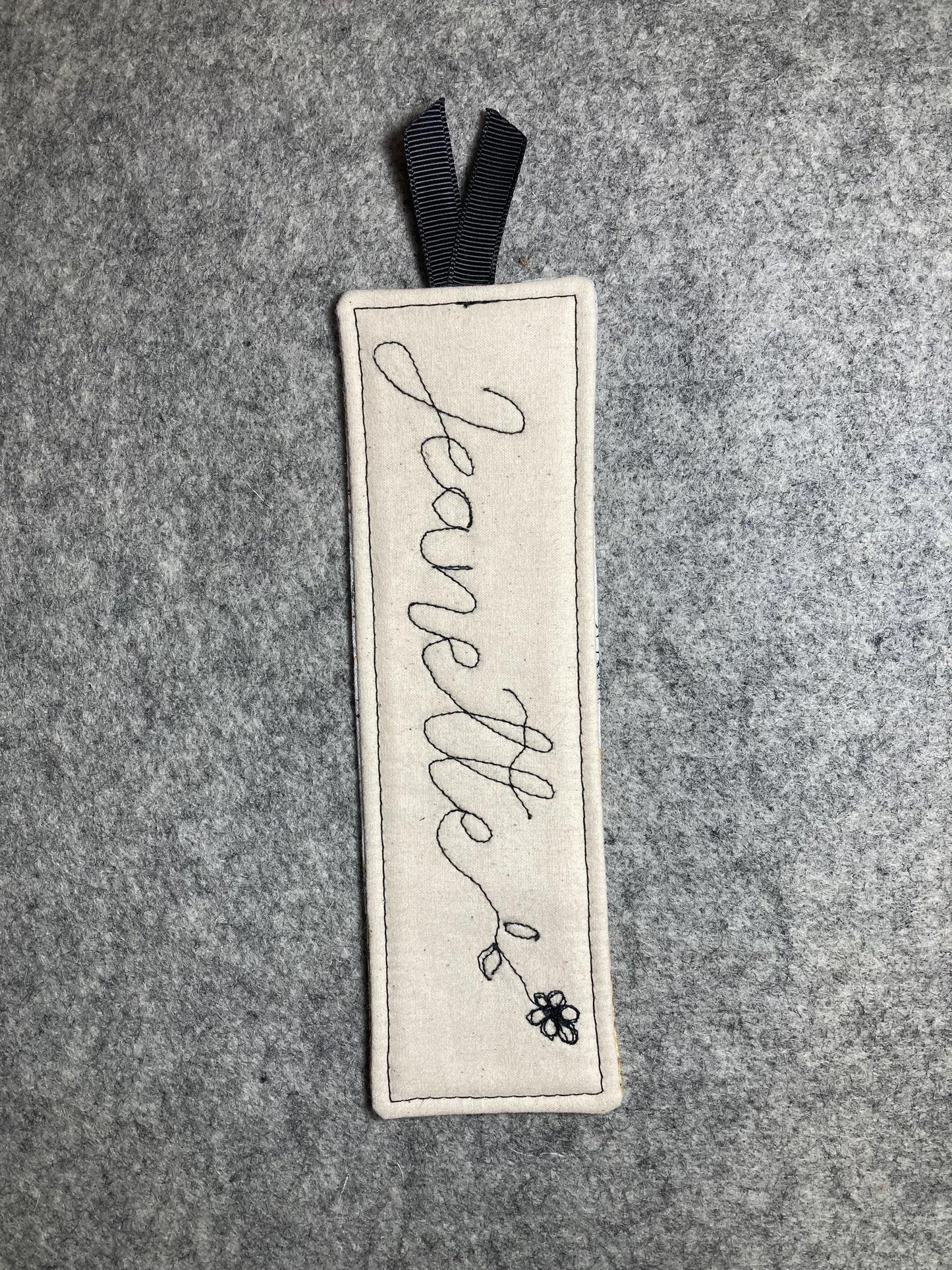 Custom Name Handmade Fabric Bookmark, Personalized Wording, Gifts for Teaders Book lovers - Bees Honeycombs