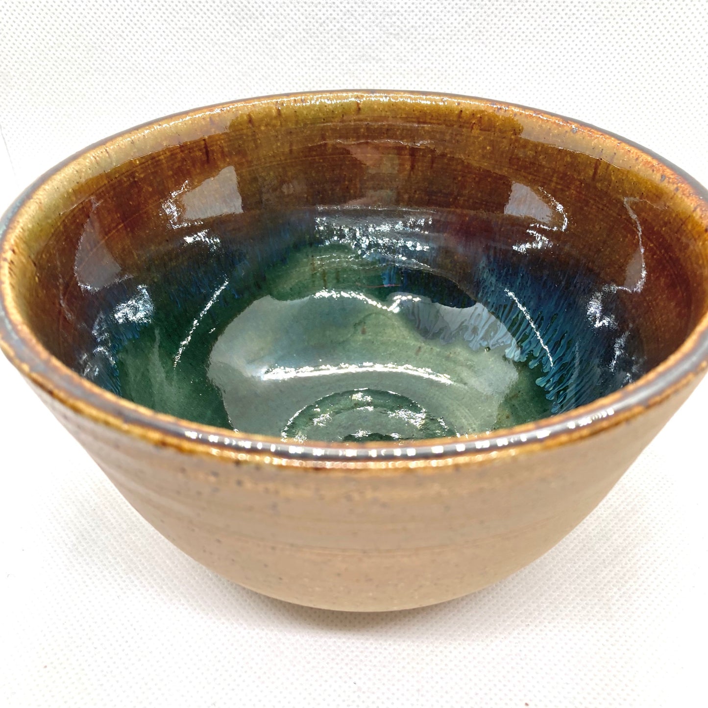 Brown Stoneware Bowl Cereal Pasta handmade ceramics pottery made in America