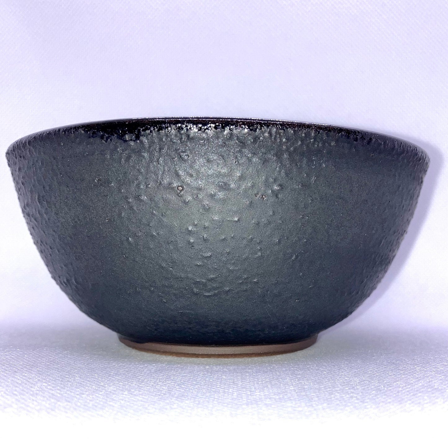 Black Stoneware Small Snack Yogurt Bowl Pottery Ceramics Handmade USA