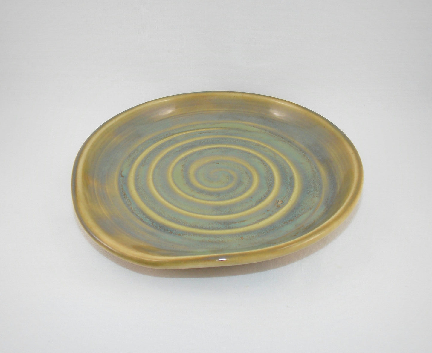 Green Seaweed Spoon Rest handmade ceramics