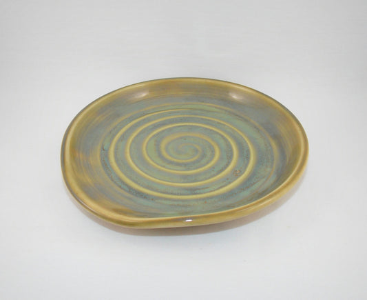 Green Seaweed Spoon Rest handmade ceramics