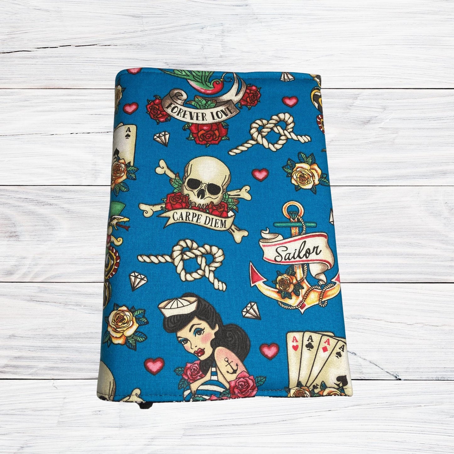 Blue Tattoo - Adjustable Book Cover