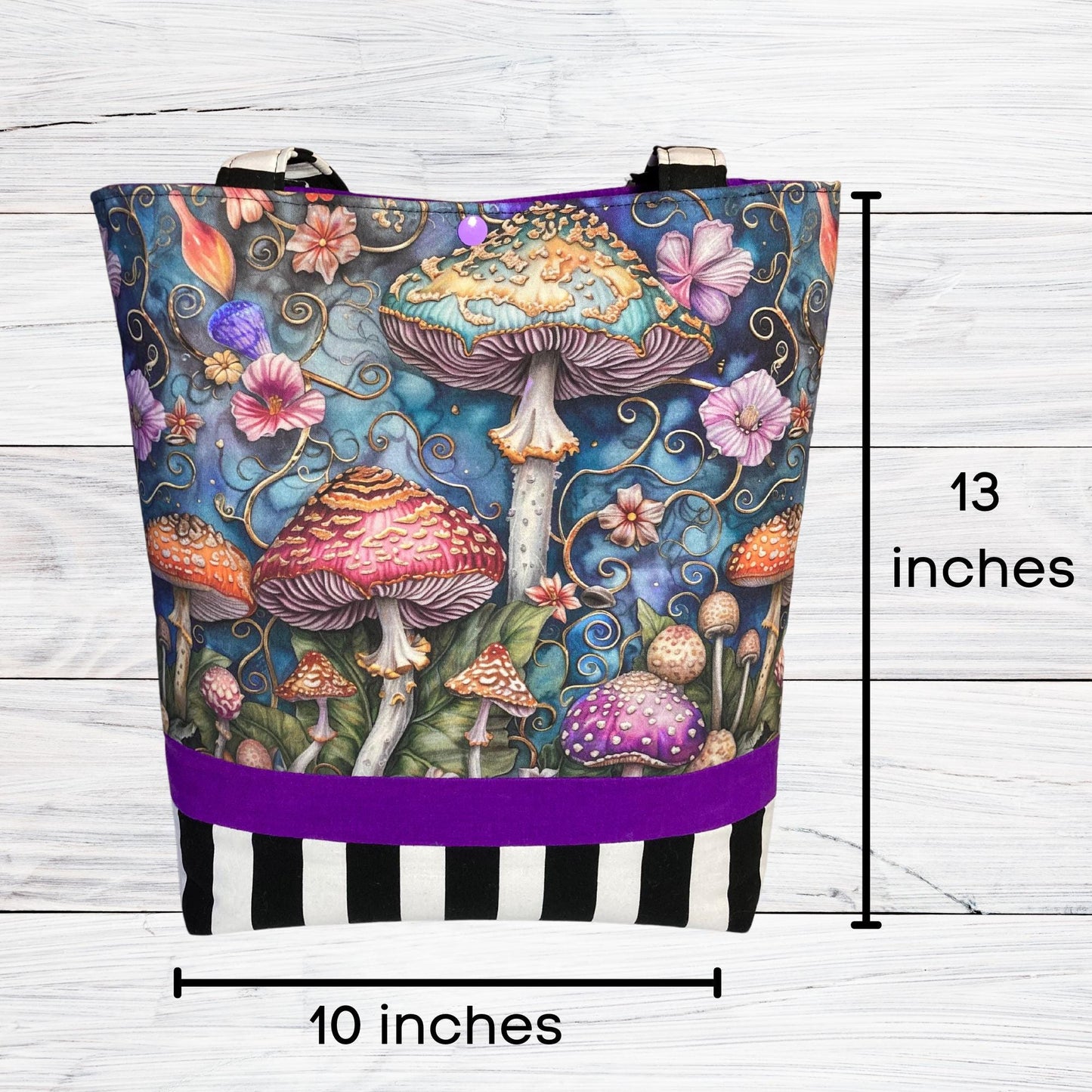 Beautiful Mushrooms - Purple Shoulder Bag