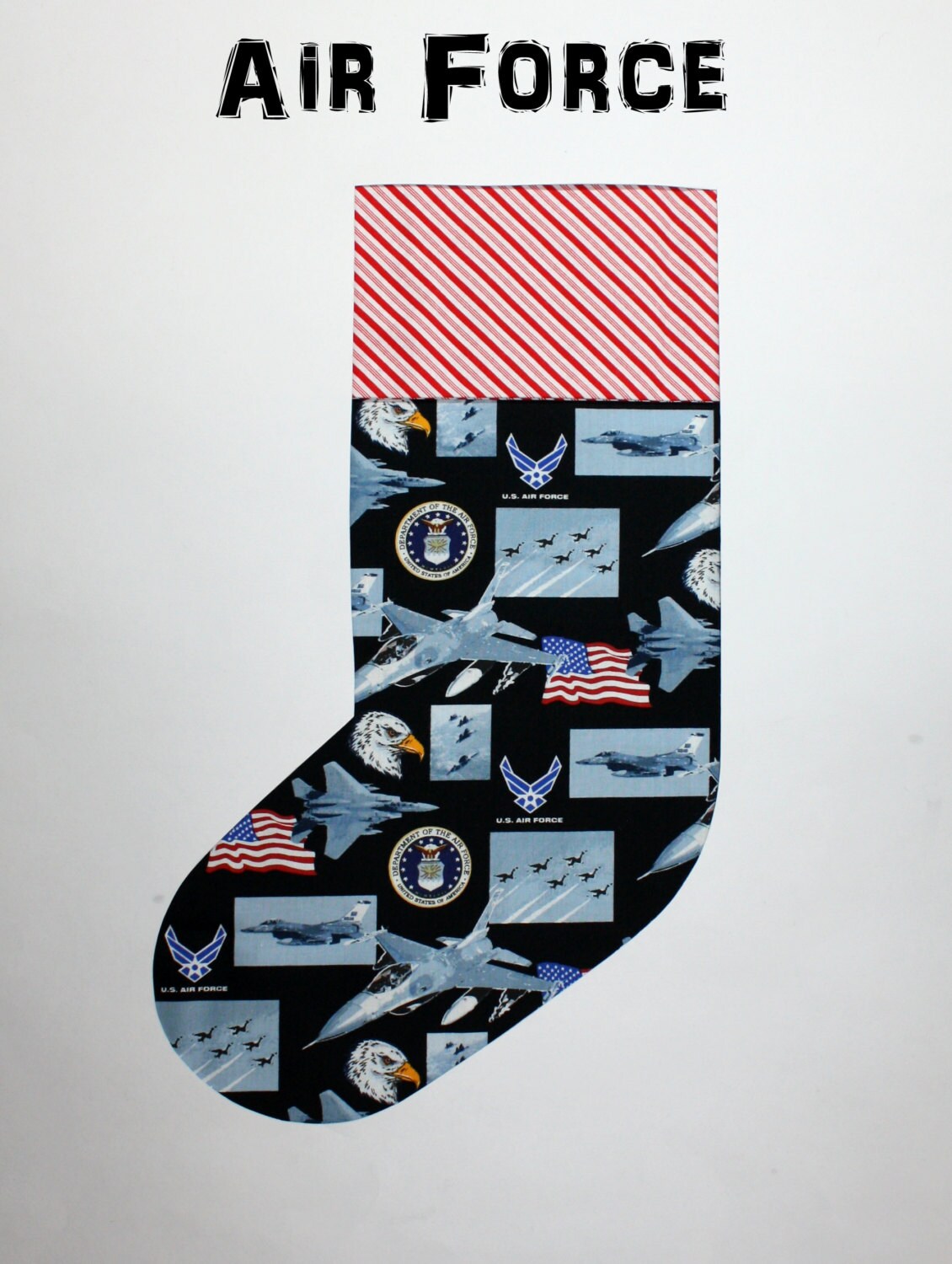 Military Christmas Stocking, Active Duty, Veteran, Retiree, Vet, Overseas Christmas, Deployed