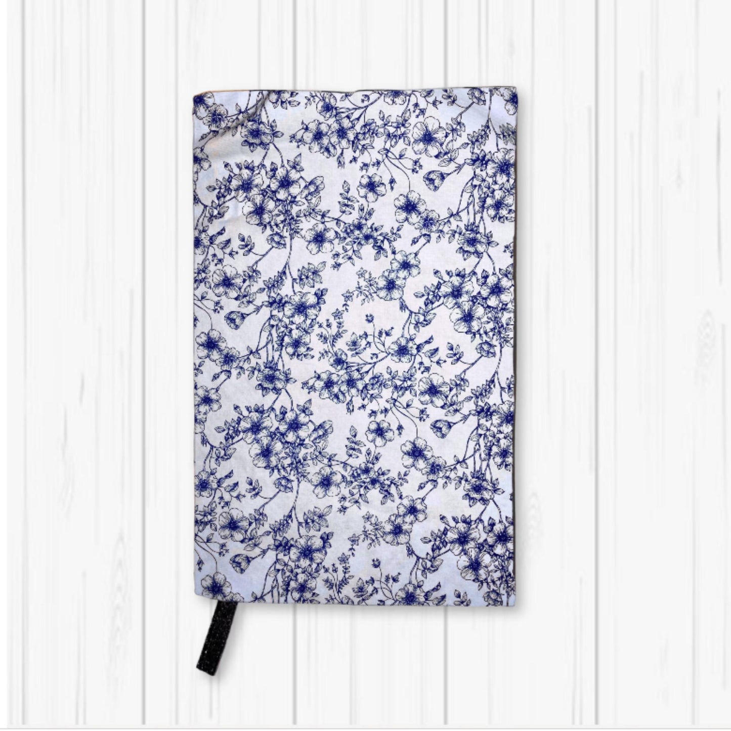 Pretty Blue Floral Adjustable Book Cover