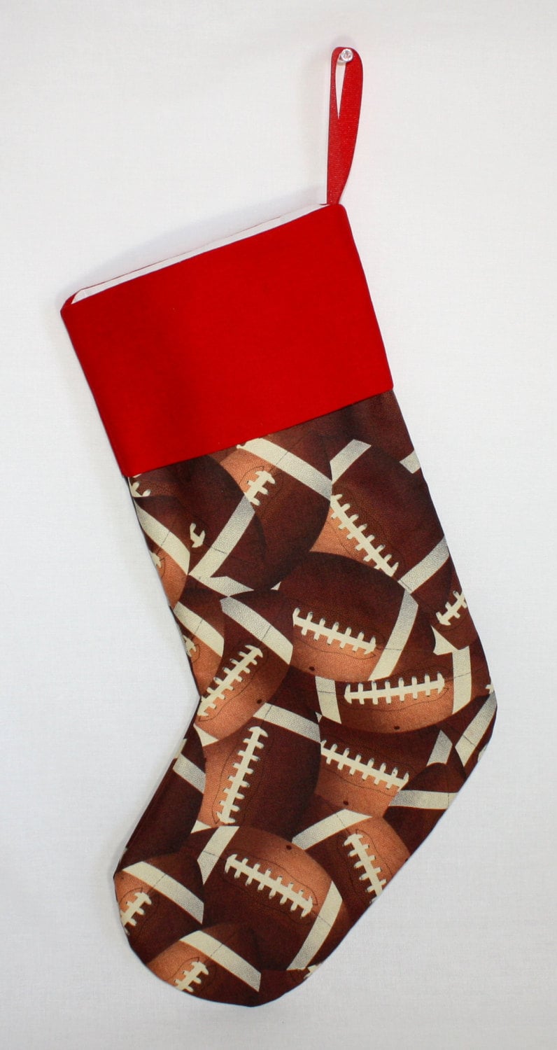 Sports Christmas Stocking, Baseball, Soccer, Basketball, Man Cave Decor, Little League, NBA, Futbol